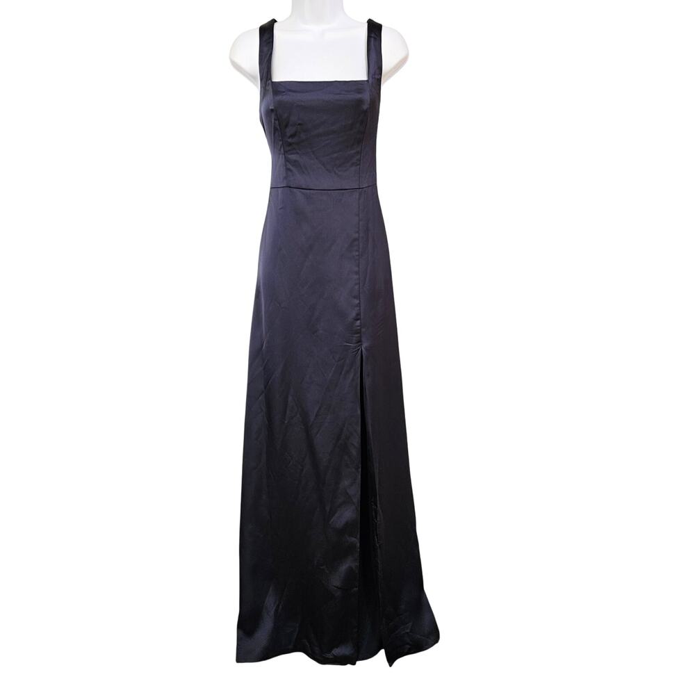 Thread Midnight‎ Square Neck Satin Gown Size M NWT Formal Holiday Party Event